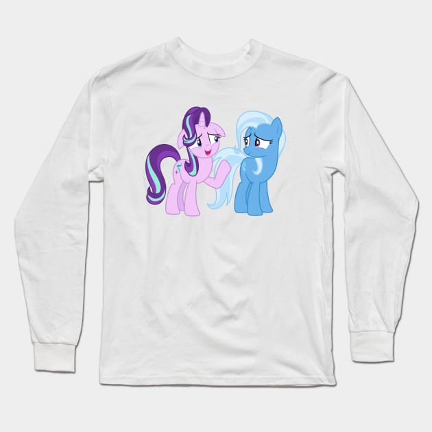 waiting-in-line bonding 1 Long Sleeve T-Shirt by CloudyGlow